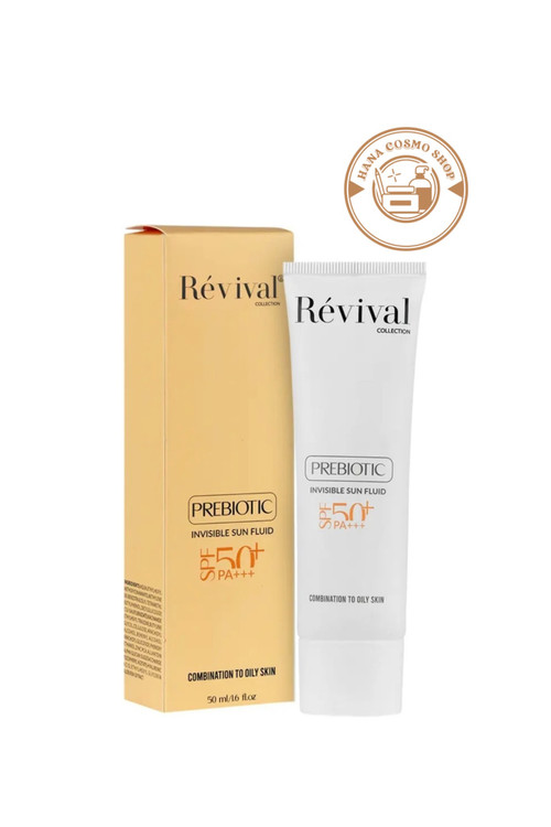 فلوئید ضدآفتاب مناسب پوست چرب کلکسیون رویوالspf50 مدلprebiotic